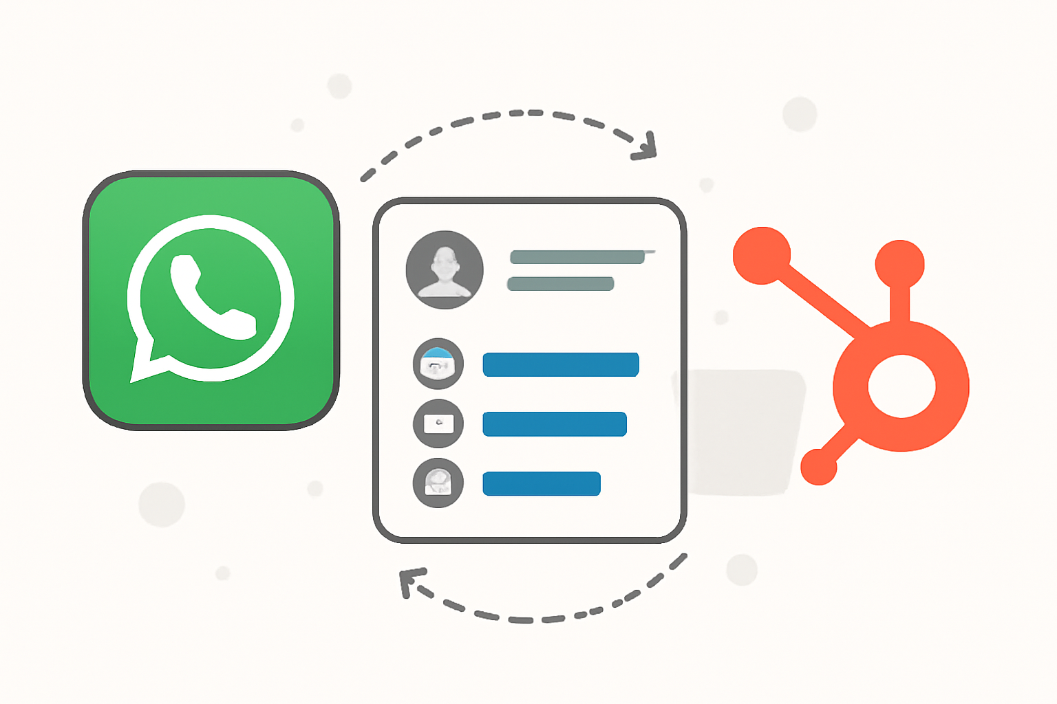 أتمتة الذكاء الاصطناعي لواتساب وهوبسبوت